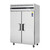 Everest Refrigeration ESR2 49.63" Two Section Solid Door Upright Reach-In Refrigerator - 48 Cu. Ft.