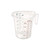Winco PMCP-50 Polycarbonate Measuring Cup with Color Graduations - 1 Pint