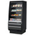 Turbo Air TOM-40MB-SP-A-N 39" Vertical Open Display Merchandiser - Medium Height, Solid Side Panel, Black Ext.& Int. (TOM-40MB-SP-A-N)