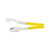 Winco UTPH-9Y 9" Stainless Steel Utility Tong with Yellow PVC Handle