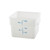 Winco PESC-12 12 Qt. White Polypropylene Square Food Storage Container