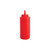 Winco PSB-12R 12 oz. Red Squeeze Bottle - 6/Pack