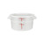 Winco PPRC-2W 2 Qt. White Polypropylene Round Storage Container