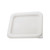 Winco PECC-S 2 and 4 Qt. White Square Polypropylene Food Storage Container Lid