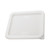 Winco PECC-M 6 and 8 Qt. White Square Polypropylene Food Storage Container Lid