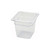 Winco SP7606 1/6 Size Clear Polycarbonate Food Pan - 6" Deep