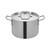 Winco TGSP-8 Tri-Gen Stainless Steel Stock Pot with Cover - 8 Qt.