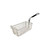 Winco FB-05 11" x 5-3/8" x 4-1/8" Fry Basket with Front Hook, Black Plastic Handle