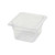 Winco SP7604 1/6 Size Clear Polycarbonate Food Pan - 3-1/2" Deep