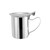 Winco SCT-10F 10 oz. Stainless Steel Creamer Server, Stackable Cover