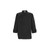 Winco UNF-6KM Men's Chef Jacket, Tapered Fit - Black, Medium
