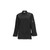 Winco UNF-7KL Women's Chef Jacket, Tapered Fit - Black, Large