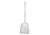 Winco BR-15SET Toilet Brush & Caddy Set, 15" Brush & White Caddy