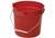 Winco UPP-14R Red Utility Pail, 14 qt., with Pour Spout & Molded-in Graduations