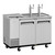 Turbo Air TCB-2SD-N6 59" (2) Double Tap Club Top Beer Dispenser - Stainless Steel, (2) 1/2 Keg Capacity