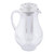 Tablecraft 328 3 Qt. Clear Polycarbonate Pitcher with Lid & Ice Core