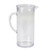 Tablecraft PP321 2 Qt. Clear Plastic Beverage Pitcher with Lid
