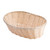 Tablecraft 1176W Oval Natural Polypropylene Basket, 10" x 6.5" x 3"