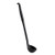 Tablecraft 10050 Ladle, 1 oz., 11-1/4", Black Silicone Coated Stainless Steel