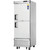Everest Refrigeration EBWRH2 29.25" One Section Two Half Door Upright Reach-In Refrigerator - 22 Cu. Ft.