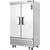 Everest Refrigeration EBNR2 39.38" Two Section Solid Door Upright Reach-In Refrigerator - 33 Cu. Ft.