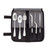 Mercer Culinary M35153 Basics Plating Set, 7-Piece, with 6 Compartment Roll