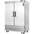 Everest Refrigeration EBR2 54.13" Two Section Solid Door Upright Reach-In Refrigerator - 50 Cu. Ft.