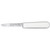 Mercer M33026A Oyster Knife, 3-1/4", Rounded Blade, Poly White Handle