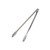 Browne 57536 7" Stainless Steel Tong, Scalloped Edges