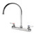 Krowne 13-802L Commercial 8" Center Deck Mount Faucet with 8.5" Gooseneck Spout