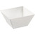 Yanco RM-405 18 oz. White Square Melamine Bowl