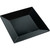 Yanco RM-110BK 10" Square Black Melamine Plate