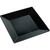 Yanco RM-106BK 6" Square Black Melamine Plate