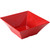 Yanco ME-4109 128 oz. Square Red Melamine Bowl