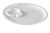 Yanco NC-7521 Nu-Classic Section Tray, 10" Round, Sauce Compartment
