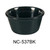 Yanco NC-537BK 3 oz. Black Melamine Smooth Ramekin