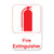 Thunder Group PLIS6913RD 6" x 9" Red and White Fire Extinguisher Sign