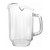 Thunder Group PLWP064CL 65 oz. Clear Polycarbonate Pitcher with 3 Spouts