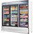 Everest Refrigeration EMSGR69 73" White Three Swing Glass Door Refrigerator - 69 Cu. Ft.