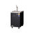 Everest Refrigeration EBD1 23.5" Black One Section Direct Draw Keg Refrigerator - 1 Keg