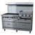 Adcraft BDGR-6024GB/NG 60" Gas Range w/ Oven and Raised 24" Griddle - 6 Burners - 276K BTU