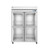 Hoshizaki F2A-HG 55" Upright Freezer, Two Section, Half Glass Doors with Lock