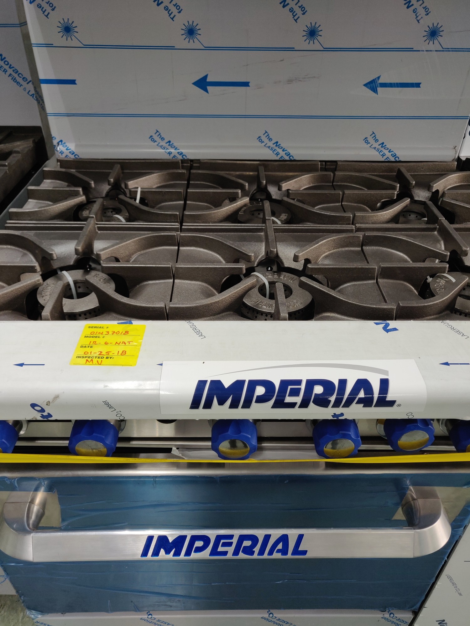 Imperial cooking range in MaxChef warehouse