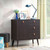 3-drawer Sideboard Storage Display Cabinet-Brown - Color: Brown D681-HW63194BN