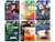 Pop Culture 2022 Set of 6 Cars Release 4 1/64 Diecast Model Cars by Johnny Lightning F977-JLPC009