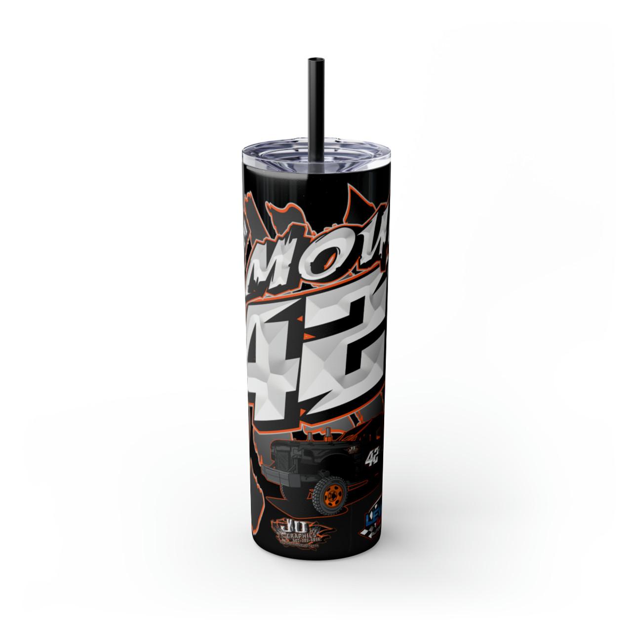 Jeep Tumbler 20 OZ Stainless Steel Skinny Tumbler/Steel Straw