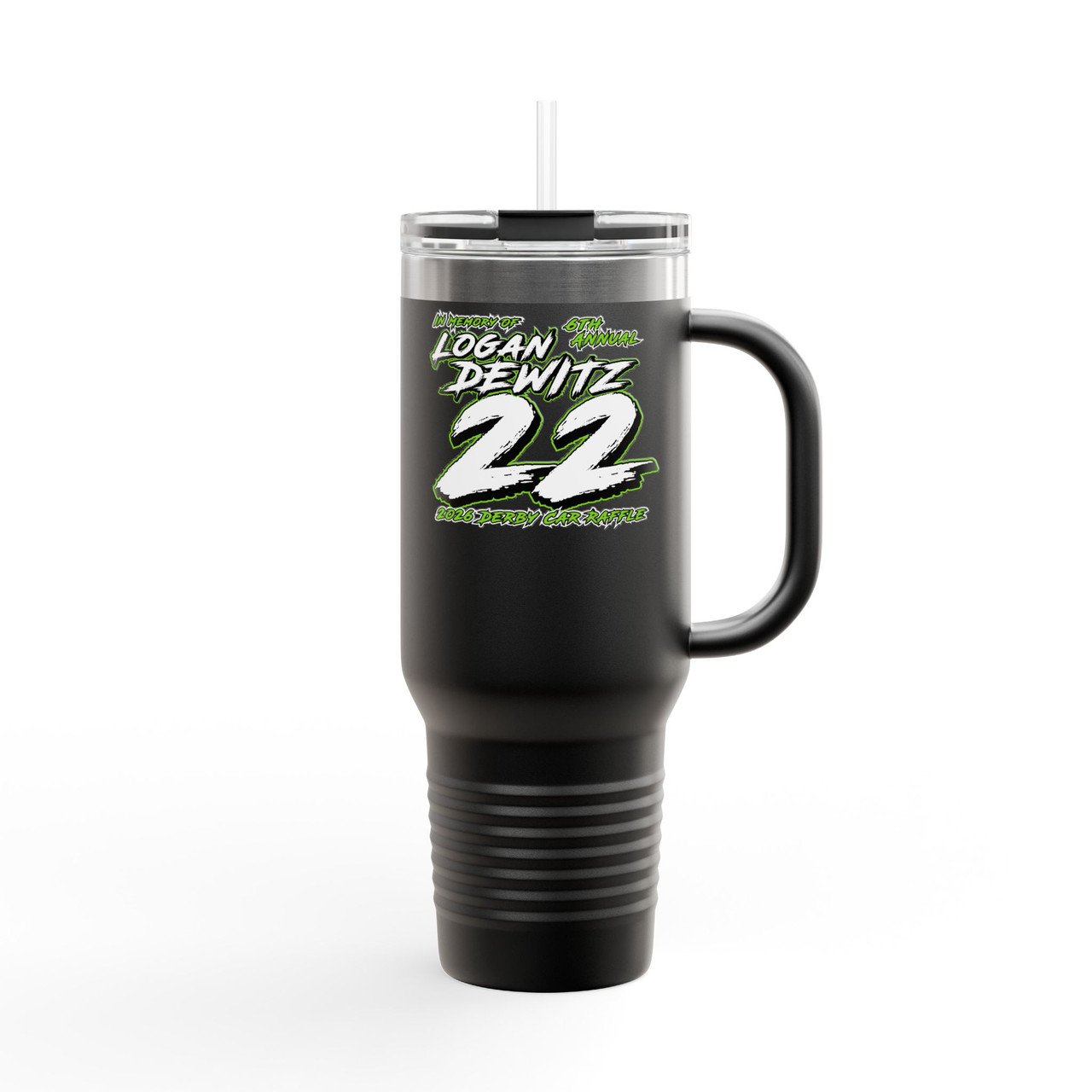 Logan Dewitz 2026 Insulated Travel Mug, 40oz - JDAutobody Graphics