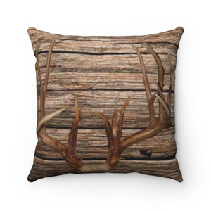 Deer Spun Polyester Square Pillow Deer Spun Polyester Square Pillow