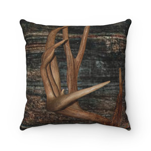 Deer 2 Spun Polyester Square Pillow Deer 2 Spun Polyester Square Pillow