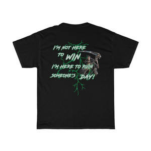 Not here to win Green Unisex Heavy Cotton Tee Not here to win Green Unisex Heavy Cotton Tee